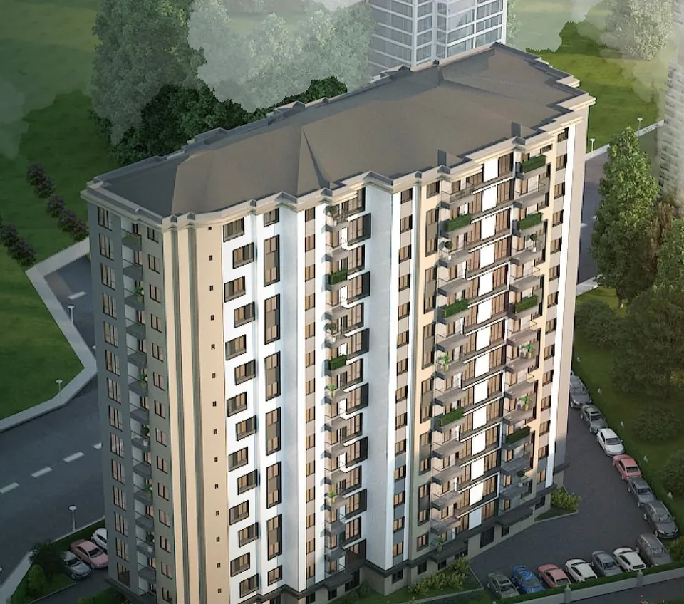 Trios Güneşli Konutları — Projenin mimari görselleştirmesi