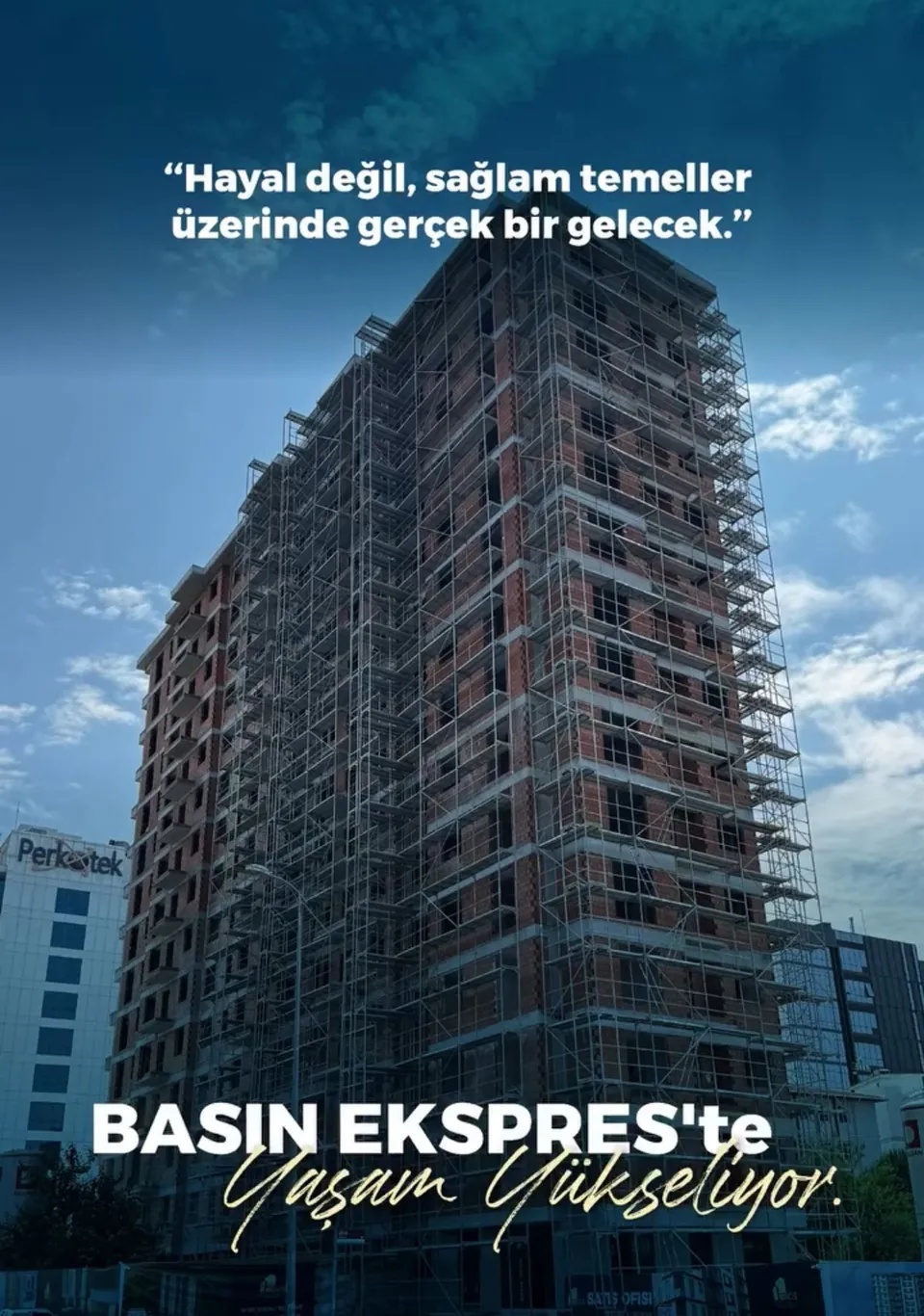 Trios Güneşli Konutları — Yapım aşaması görünümü